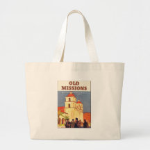 Viejas misiones Santa Barbara 1786 Bolsas De Mano