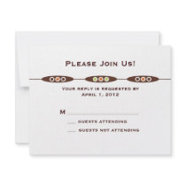 Vienna Response Card:  Dark Chocolate Invitation