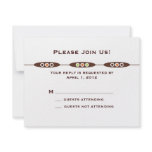 Vienna Response Card:  Dark Chocolate Invitation