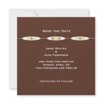 Vienna Save the Date: Dark Chocolate Announcements