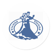 Vienna Round Sticker