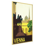 Vienna ~ Vintage Austrian Travel Stretched Canvas Prints