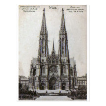 Vienna, Votivkirche, 1908 Postcard