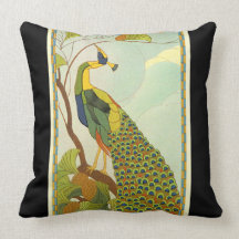 Viennese Art Nouveau Peacock Pillows