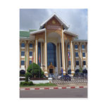 vientiane building postcards