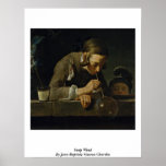 Viento del jabón de Jean-Baptiste Simeon Chardin Posters