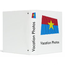 Viet Cong Waving Flag 3 Ring Binder