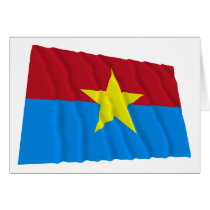 Viet Cong Waving Flag Cards