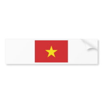 Viet Nam National Flag Bumper Stickers