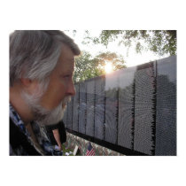 Viet Nam Veteran Visits the Traveling Wall posters by Cherrion Viet Nam Veteran Visits the Traveling Wall posters