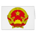 Vietnam Coat of Arms cards by FlagTshirts Vietnam Coat of Arms cards