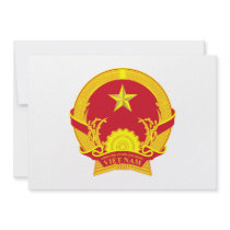 Vietnam Coat of Arms Custom Invites