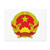 Vietnam Coat of Arms postcards by FlagTshirts Vietnam Coat of Arms postcards