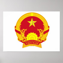 Vietnam Coat of Arms Poster