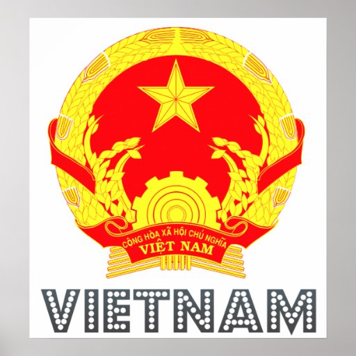 Vietnam Coat of Arms Posters Zazzle