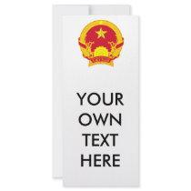 Vietnam Coat of Arms Personalized Rack Card