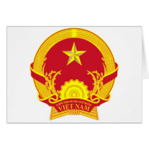VIETNAM COAT OF ARMS. VIET SYMBOL CARDS