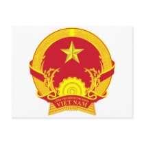 VIETNAM COAT OF ARMS. VIET SYMBOL POST CARD