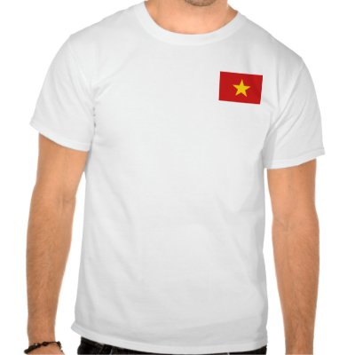 Vietnam Flag and Map T-Shirt Shirt by FlagAndMap