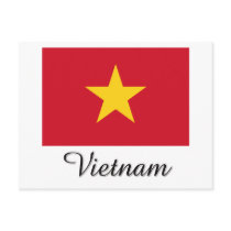 Vietnam Flag Design postcards by flagshirt Vietnam Flag Design postcards