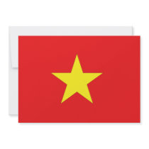 Vietnam Flag Personalized Invites