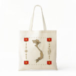 Vietnam Map + Flags Bag