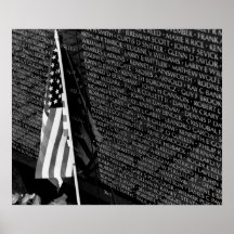 Vietnam Memorial Flag Poster