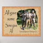 Vietnam Memorial on Background Poster