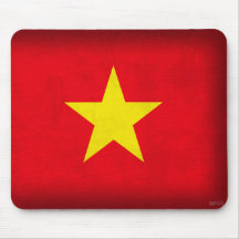 Vietnam Mousepad apenado bandera Tapetes De Ratón