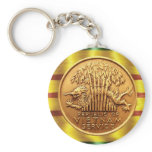 Vietnam service medal key ring keychain