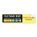 VIETNAM SERVICE RIBBONS - COAST GUARD VET BUMPER STICKERS