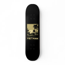 vietnam southeast asia art deco retro travel custom skateboard