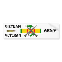 Vietnam Vet ARMY Bumper Sticker