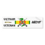 Vietnam Vet ARMY Bumper Sticker
