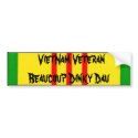 VietNam Veteran Beaucoup Dinky Dau bumper stickers