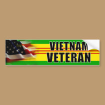 Vietnam Veteran Bumper Sticker bumper stickers