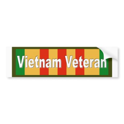 Vietnam Veteran Bumper sticker by WanderingWomyn