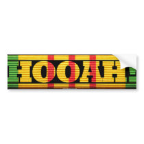 Vietnam Veteran HOOAH! Sticker Bumper Sticker