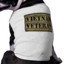 Vietnam Veteran Military Dog Tee Shirt