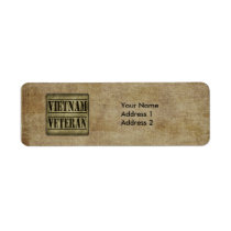 Vietnam Veteran Military Return Address Labels