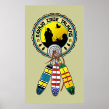Vietnam Veteran - Native Amercian Code talkers Poster