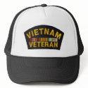 Vietnam Veteran Patch on Hat by ImpressImages Vietnam Veteran Patch on Hat