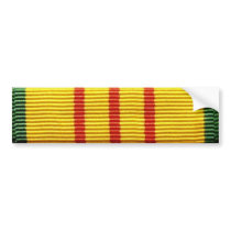 Vietnam veteran service ribbon bumper sticker
