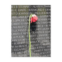 vietnam veterans memorial post card
