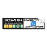 VIETNAM WAR - DISABLED VET - AGENT ORANGE VICTIM BUMPER STICKER