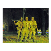 Vietnam War Memorial at Night Washington DC Post Cards