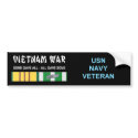VIETNAM WAR NAVY VET bumper stickers by drphill1946 VIETNAM WAR NAVY VET bumper stickers