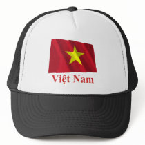 Vietnam Waving Flag with Name in Vietnamese hats by Vexillophile Vietnam Waving Flag with Name in Vietnamese hats