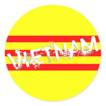 Vietnamese Flag (round stickers)