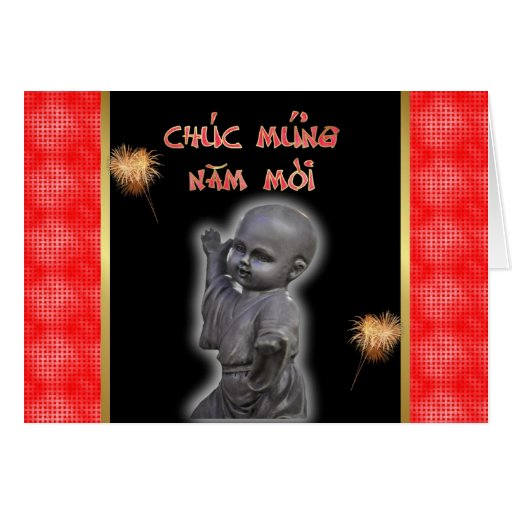 Vietnamese New Year of the Happy New Year Buddha Card | Zazzle